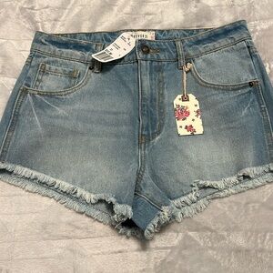 Forever 21 Light Blue Denim Women Shorts